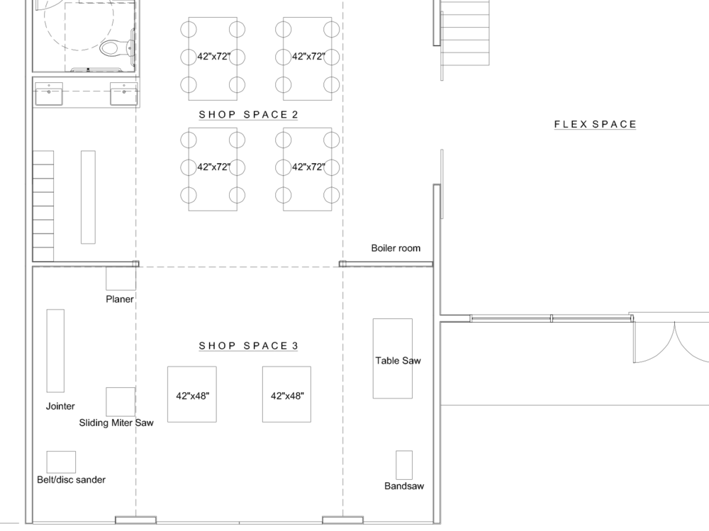CTE Makerspace Building Floor Plan Schematic