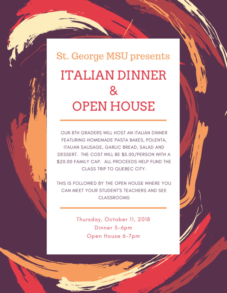 Italian Dinner and Open House