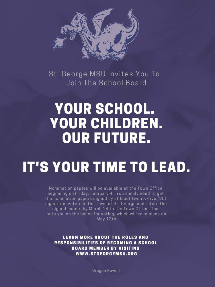 Join the St. George MSU School Board!