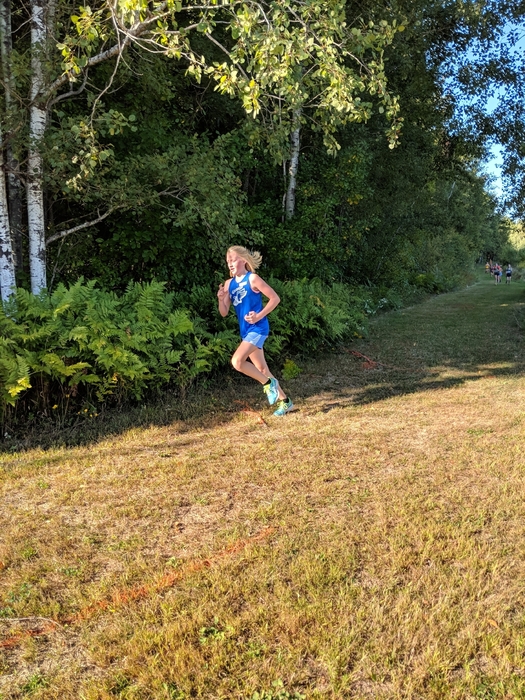 Evie on her way to 2nd place