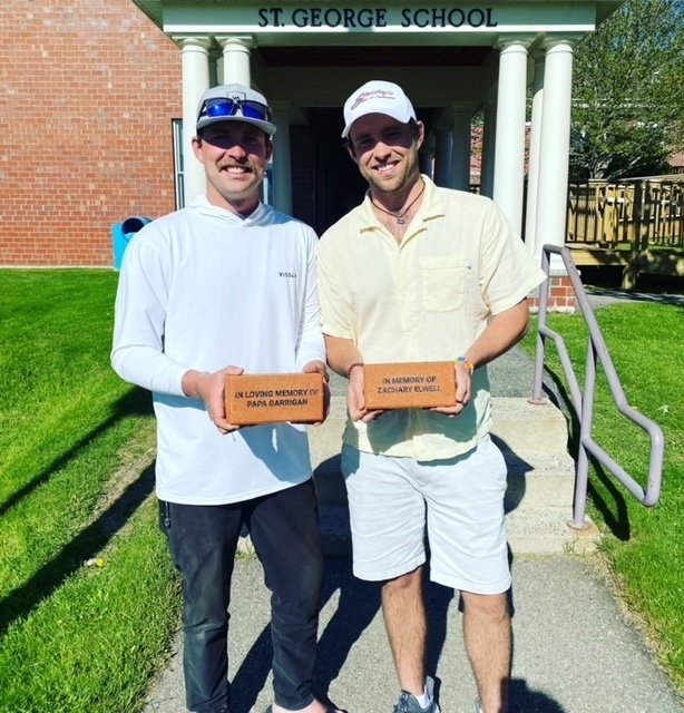 Former St. George students Jack and Sam Crockett bought bricks in memory of their grandfather and former St. George Student Zachary Elwell.